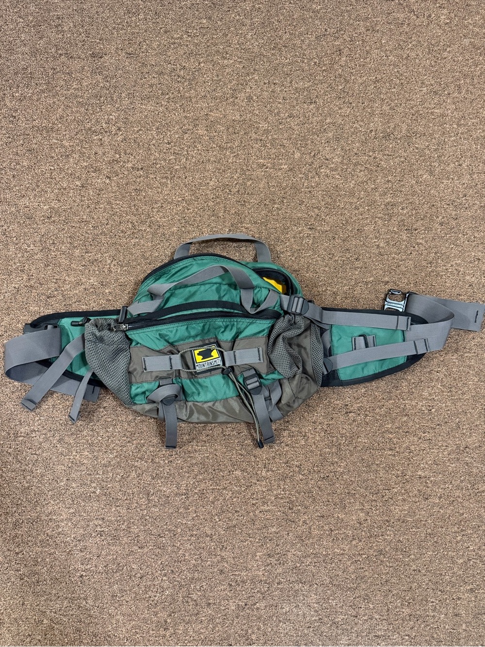 Vintage Mountainsmith Tour Lumbar Pack Green Hiking Waist Shoulder Bag